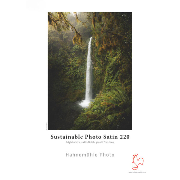 HAHNEM&Uuml;HLE Inkjet Fotopapier Sustainable Photo Satin, A4, 200g m&sup2;, 25 Blatt, hellwei&szlig; 10 641 880