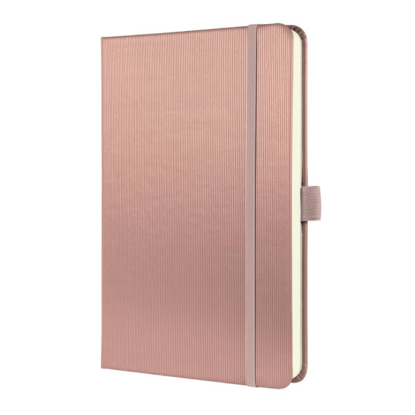 sigel Notizbuch Conceptum, A5, 80g m², 97 Blatt, Hardcover, liniert, rose metallic CO401