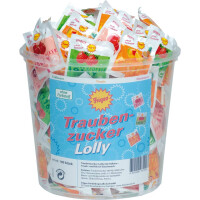 FRIGEO Traubenzucker Lolly 100 Stück