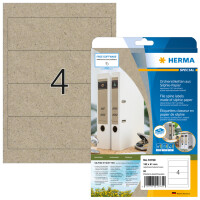 HERMA 10760 Ordneretiketten Silphie-Papier, A4, 192 x 61...