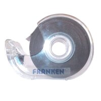 FRANKEN Magnetband selbstklebend, Abroller, 19 x 8000 mm, schwarz MBS19