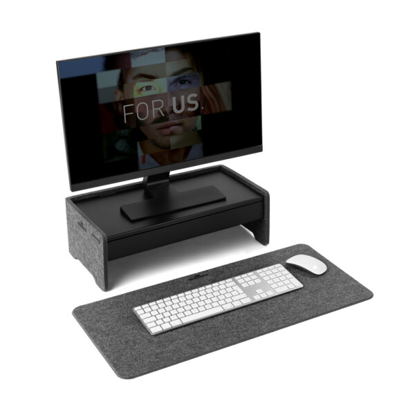 DURABLE Schublade Monitorständer PET-Filz EFFECT anthrazit 5082 01