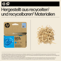 HP Inkjetpatrone 937e, cyan