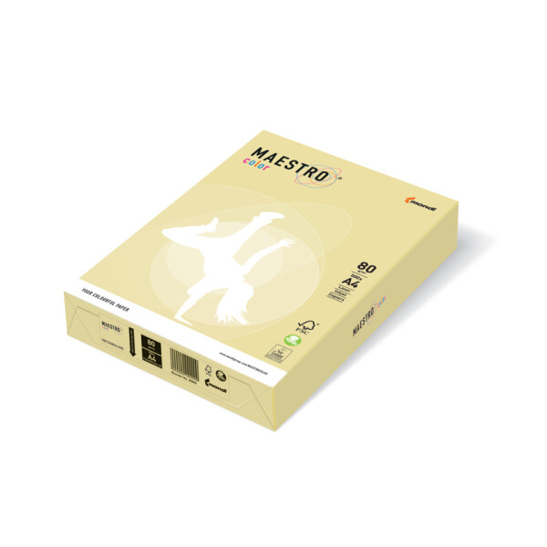 Maestro Kopierpapier, A5, 80g m&sup2;, 500 Blatt, gelb
