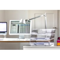 HAN Briefablage KLASSIK TRANSPARENT, DIN A4,grau-transparent