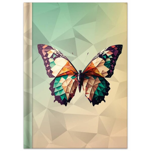 RNK Notizbuch Schmetterling, A5, 70g m&sup2;, 96 Blatt, kariert 46821