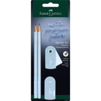 FABER-CASTELL Bleistift-Set SPARKLE, 4-tlg., B, sky blue,...