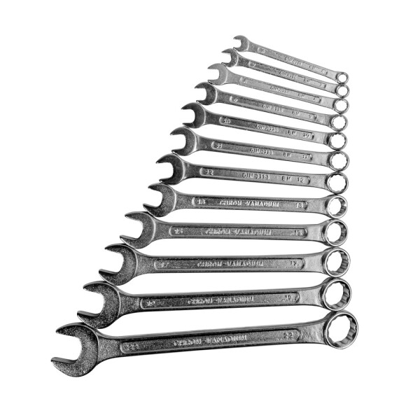 MANNESMANN Ring-Maulschl&uuml;ssel-Satz 12teilig 6, 22mm, DIN 3113