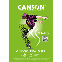 CANSON Zeichenblock Drawing Art, A4, 40 Blatt, 150 g qm,...