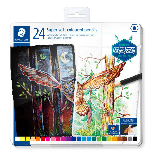 STAEDTLER Farbstifte super soft, hängbares Metalletui 12 Farben