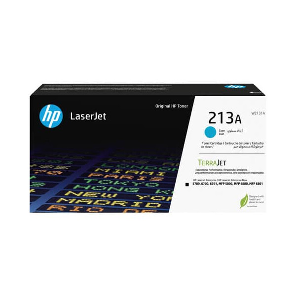 HP Original Tonerkartusche cyan (W2131A,213A,213AC,213ACYAN,NO213A,NO213AC,NO213ACYAN)