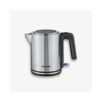 SEVERIN Wasserkocher, 1 Liter, Edelstahl, silber schwarz