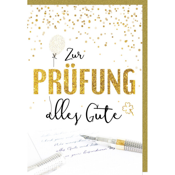 Braun+ Company Karte zur bestandenen Prüfung, inkl. Umschlag, mit Holografiefolie