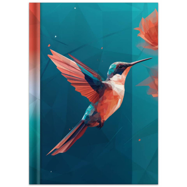RNK Notizbuch Kolibri, A5, Hardcover, 96 Blatt, kariert