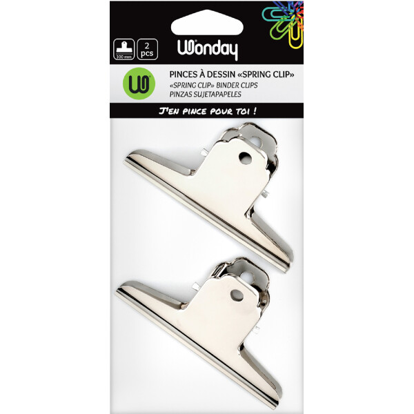 Wonday Briefklemmer "spring clip" aus Metall, Breite: 144 mm