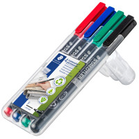 STAEDTLER Lumocolor Permanent-Marker 318F, 4er Etui