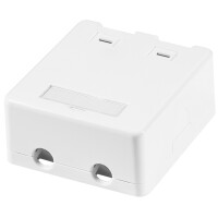 LogiLink Aufputzdose für Keystone Module, 2-fach,...
