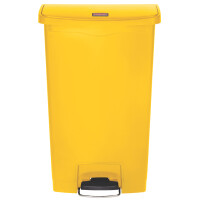 Rubbermaid Tret-Abfalleimer Slim Jim, 68 Liter, schwarz