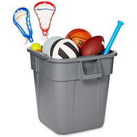 Rubbermaid Deckel BRUTE mit Griff, eckig, grau