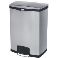 Rubbermaid Tret-Abfalleimer Slim Jim, aus Metall, 90 Liter