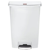 Rubbermaid Tret-Abfalleimer Slim Jim, 90 Liter, grau