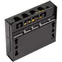 LogiLink Mini-Verteiler, Kat.6A, 4 Ports, schwarz