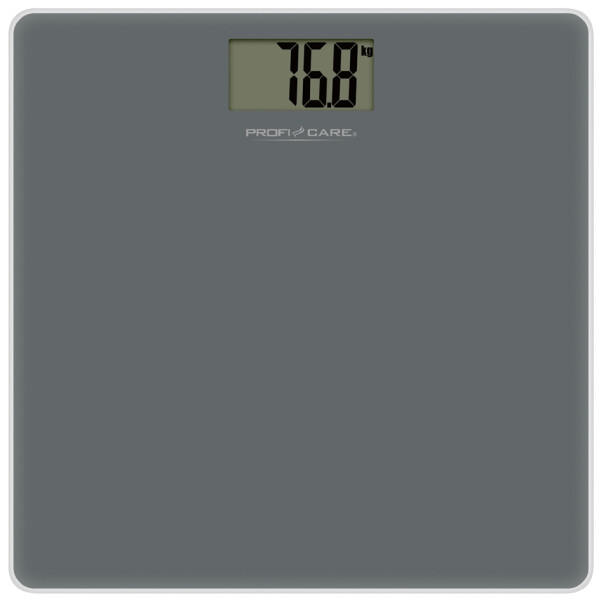 PROFI CARE Digitale Glas-Personenwaage PC-PW 3122, grau