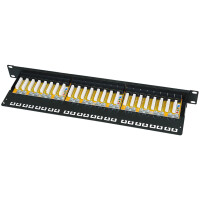 LogiLink 19" Patch Panel Kat. 6A, ungeschirmt, 24...
