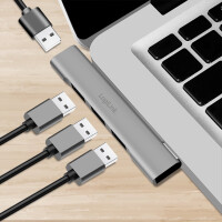 LogiLink USB 3.0 Ultraslim-Hub, 4-Port,...
