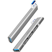 LogiLink USB 3.0 Ultraslim-Hub, 4-Port, Aluminiumgehäuse