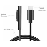 LogiLink USB-C - Microsoft Surface Ladekabel, schwarz, 1,8 m