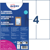 AVERY Namensschilder-Tasche XL, aus Karton, 105 x 148 mm