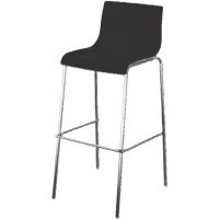 PAPERFLOW Barhocker HARPER, 2er Set, schwarz