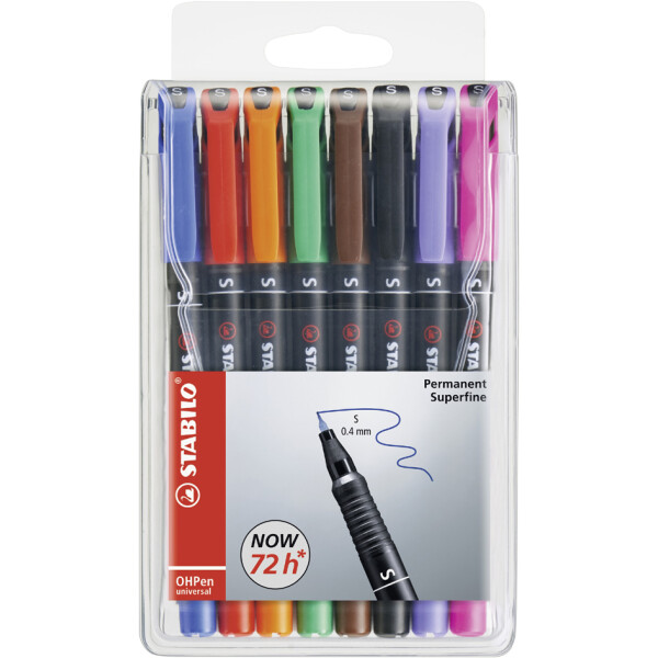 STABILO Permanent-Marker OHPen universal, permanent 4er Etui