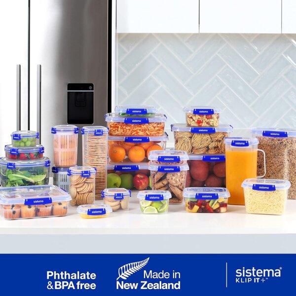 Sistema Frischhaltedose KLIP IT PLUS, 400 ml, blau, 3er Set