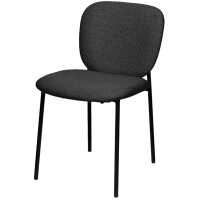 PAPERFLOW Besucherstuhl TWIST, 2er Set, anthrazit