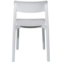 PAPERFLOW Outdoor-Besucherstuhl OTHO, 2er Set, weiß