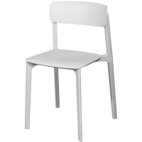 PAPERFLOW Outdoor-Besucherstuhl OTHO, 2er Set, weiß