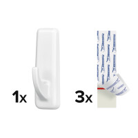 tesa Powerstrips Haken EXTRA LARGE Rechteck, weiß