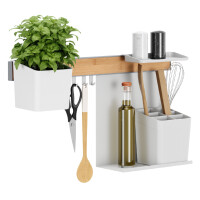 tesa KITCHEN Combi-Set M, 7-teilig, weiß