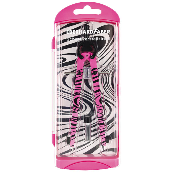EBERHARD FABER Schnellverstellzirkel, neonpink schwarz