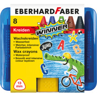 EBERHARD FABER Dreikant-Wachsmalkreide WINNER, 8er Etui