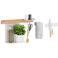 tesa KITCHEN Combi-Set L, 8-teilig, weiß