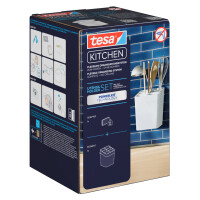 tesa KITCHEN Utensilienhalter, weiß
