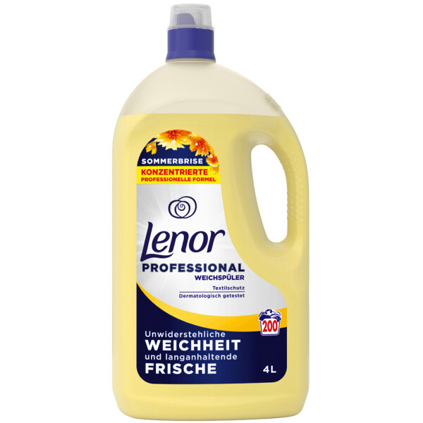 Lenor Professional Weichsp&uuml;ler Sommerbrise, 4 Liter, 200 WL