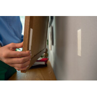 tesa Powerstrips CLICK Klettstreifen MEDIUM, weiß