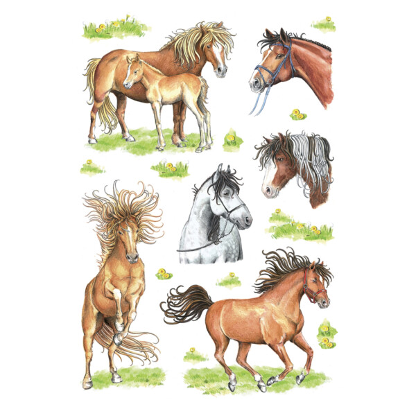 HERMA Sticker DECOR Pferdewelt, Papier