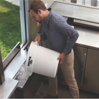 Rubbermaid Container BRUTE 37,9 Liter, aus PP, weiß
