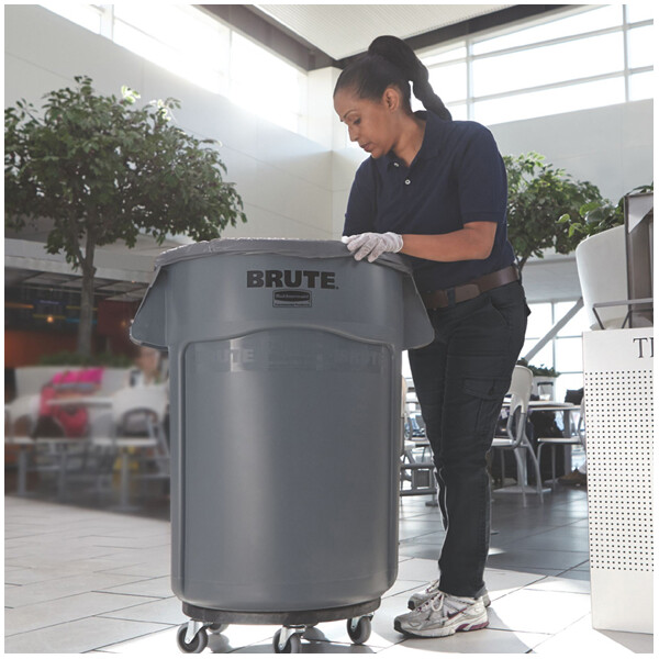 Rubbermaid Deckel BRUTE mit Griff, grau