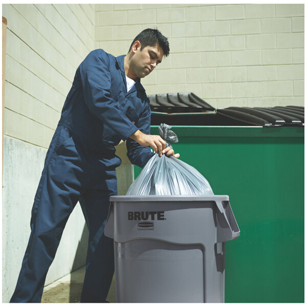 Rubbermaid Deckel BRUTE mit Griff, grau